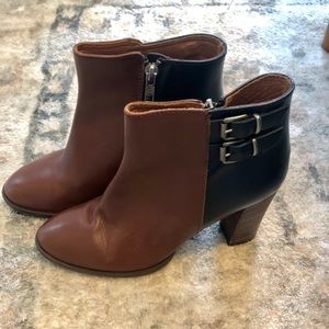 Madewell Boots Size 7.5 Chestnut and Black